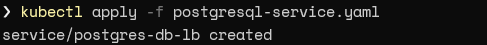 PostGreSQL Service