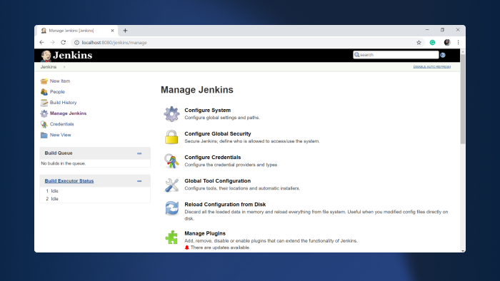 Configura la tubería CICD de Jenkins.