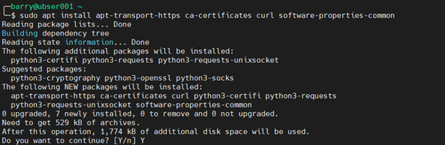 MongoDB Docker 1.2 - instalar paquetes de prerrequisitos