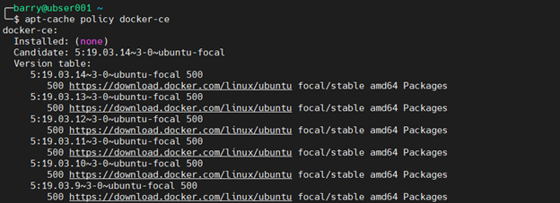 MongoDB Docker 1.6 - verificar el repositorio Docker