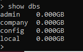 Mostrar todas las bases de datos en MongoDB Shell