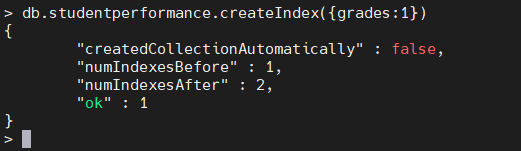 Creando un índice multiclave en MongoDB.