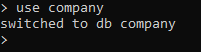 Cambiar a una base de datos diferente en MongoDB Shell
