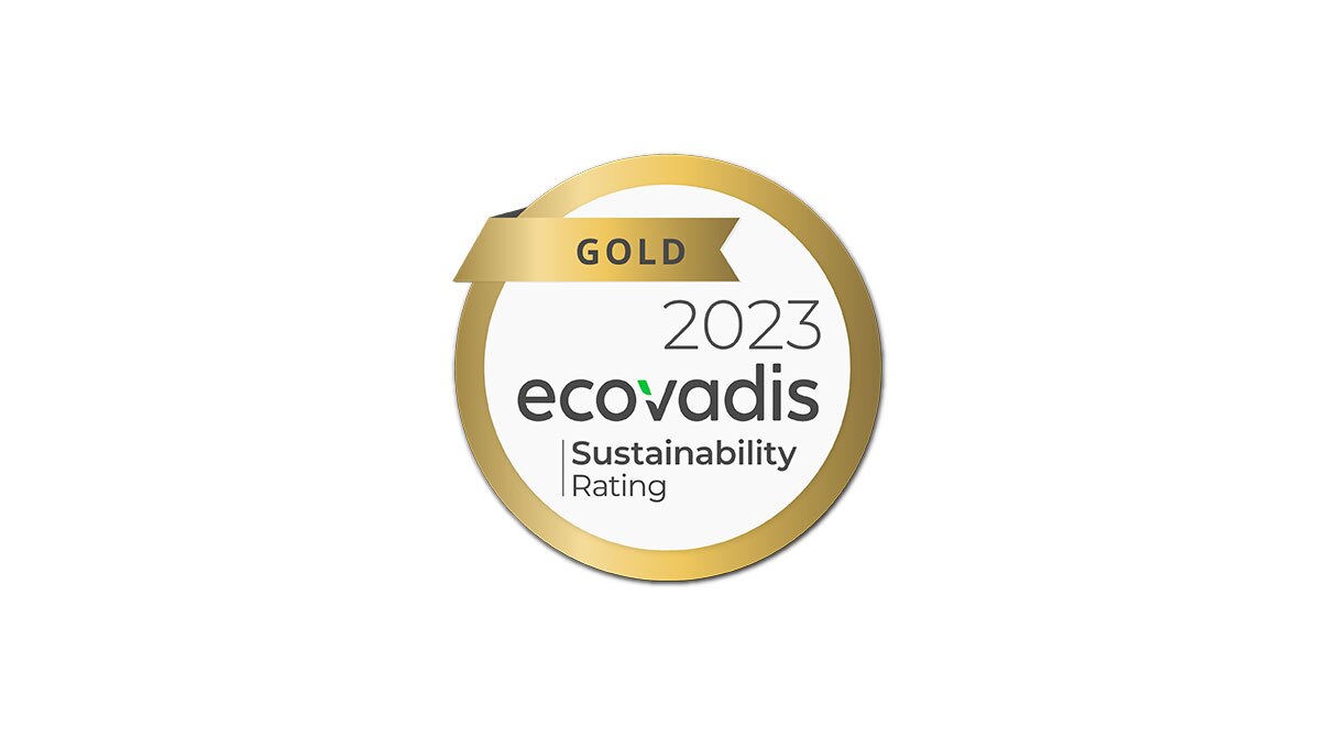 Calificación de Sostenibilidad Oro EcoVadis 2023
