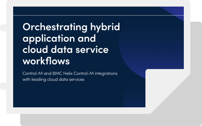 Orchestrating Hybrid Application and Cloud Data Service Workflows