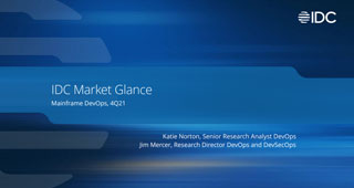 Analyst research: IDC Market Glance Mainframe DevOps