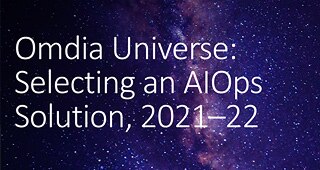 Omdia Universe: seleccionar una solución de AIOps, 2021-2022