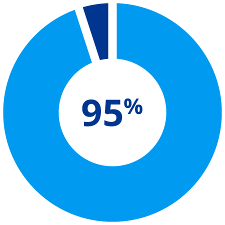 95%