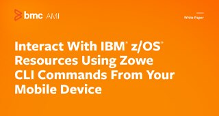 Whitepaper: Interact with z/OS Resources Using Zowe CLI Commands from Your Mobile Device