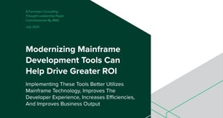 Analyst Report: Modernizing Mainframe Tools Can Help Drive Greater ROI