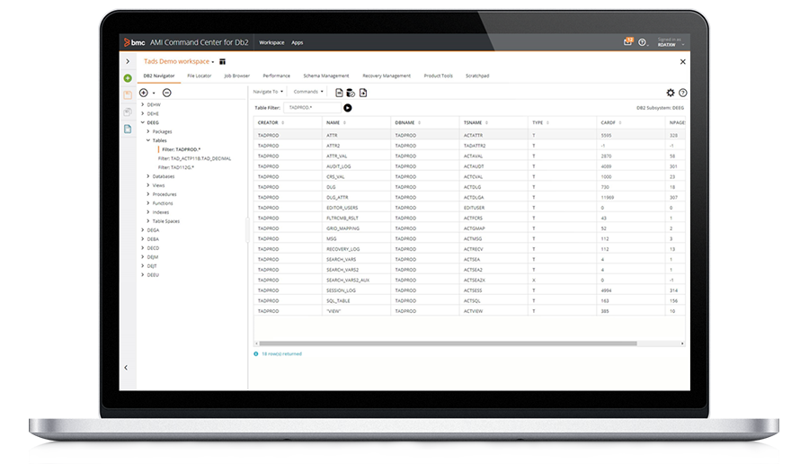 BMC AMI Command Center for Db2