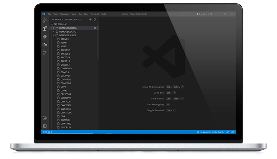 Connect to Host Communications Interface (HCI) to easily search and filter data sets and members.