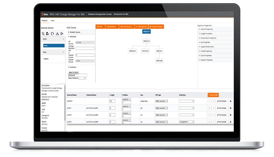 IMS DBD change management