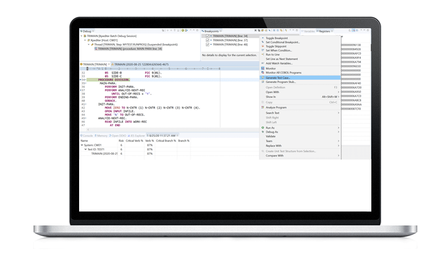 Easily create automated virtualized tests from your debugging session