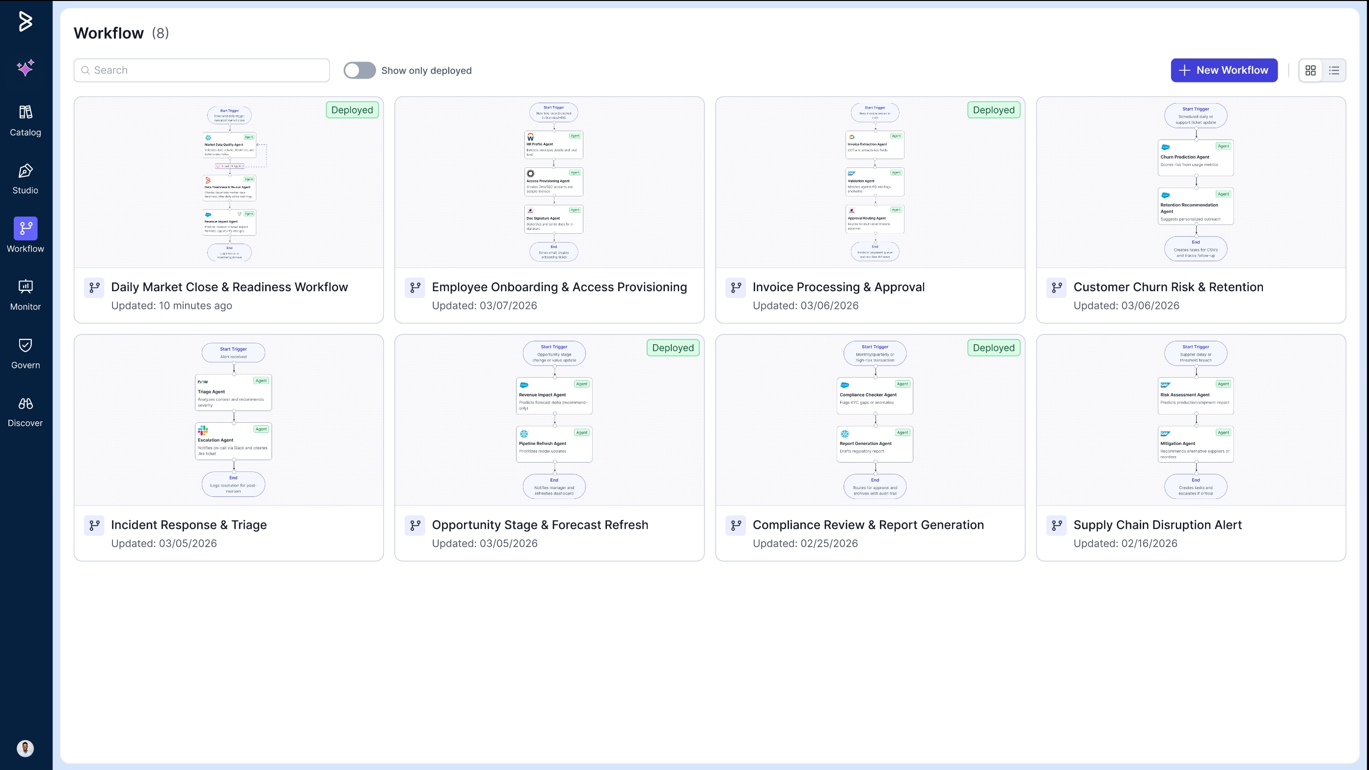 Registro y Catálogo de Agentes